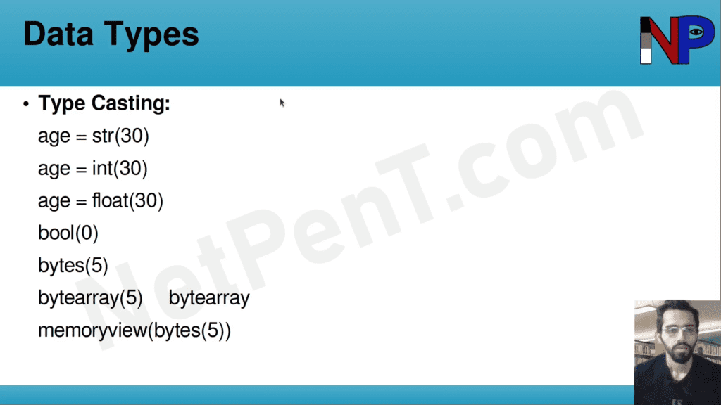 انواع داده (Data Types) در پایتون